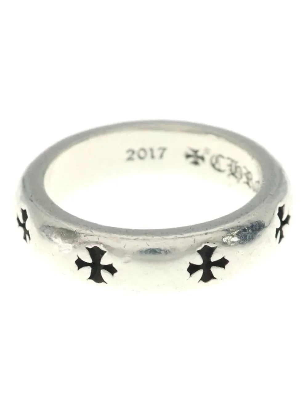 Chrome Hearts Negative CH Plus Ring Silver